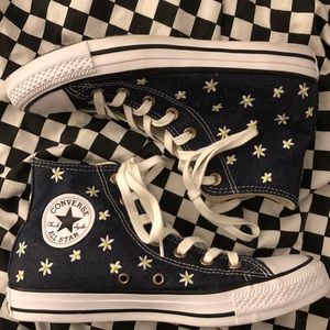 High Top Converse (Flowers)